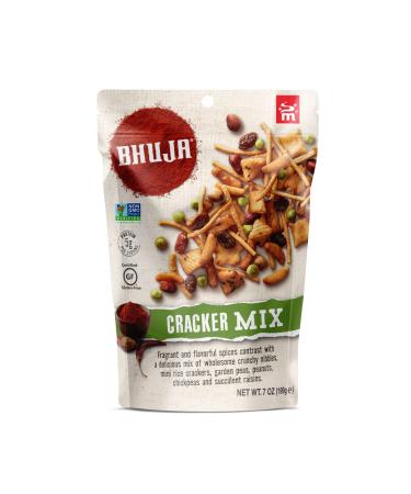 BHUJA Majans Gluten Free Snack NonGMO No Preservatives Vegetarian Friendly No Artificial Colors or Flavors, Cracker Mix, 7 Ounce Cracker Mix 7 Ounce (Pack of 1)