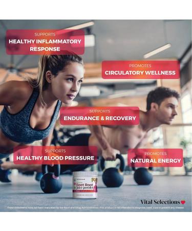 100% Organic Beet Root Juice Powder - Highest Purity | USA Grown | Nitric Oxide Boost for Cardio & Athletic Performance - Buy Online on GoSupps.com