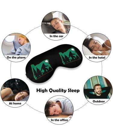 Sasquatch Bigfoot in Oregon Sleep Mask - Adjustable Strap, Comfortable Eye Cover for Sleeping, Blocks Light for Night Travel - Men Women - Buy Online on GoSupps.com