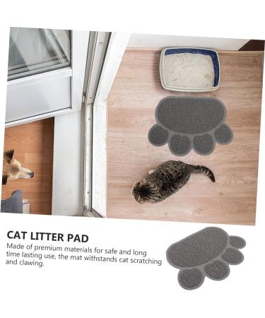 POPETPOP non pet mat litter mat raised cat pad cat mat cats pet crate mat non stick food pad cat rug cat feeding mat Water Feeding cat pad cat deterrent for counters indoor food mat pvc Grey 40x30cm - Buy Online on GoSupps.com