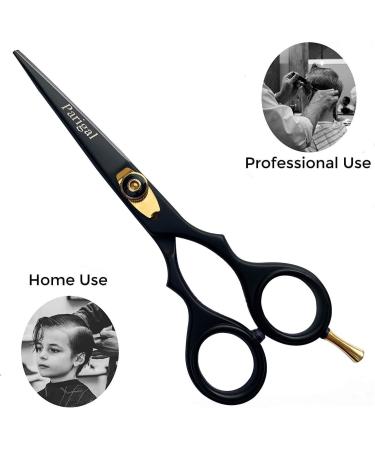 Professional 5.5 Inch Hair Cutting Scissors - Razor Edged Barber Shears in Japanese Stainless Steel - Durable Handcrafted Tools for Men & Women - Black - Buy Online on GoSupps.com