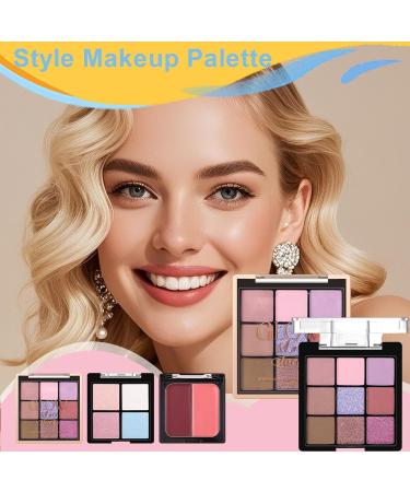 MLqkpwy Eyeshadow PaletteFace Makeup Palette with Eyeshadow Blush Highlighter Mature Skin Gloss Matte Beauty Cosmetics for Date Night and Travel 01 - Buy Online on GoSupps.com