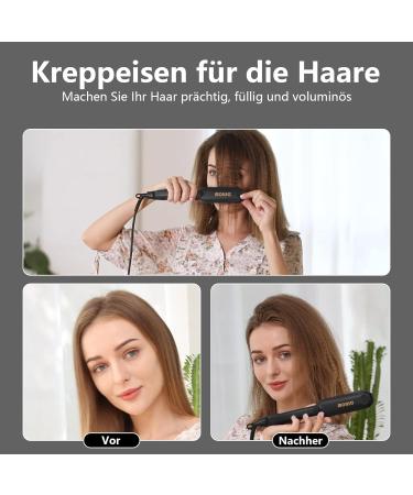 Buy Dshow Ceramic Crepe Iron - Quick Heating Hair Straightener & Crimper (Black) | International Shipping Available - Buy Online on GoSupps.com