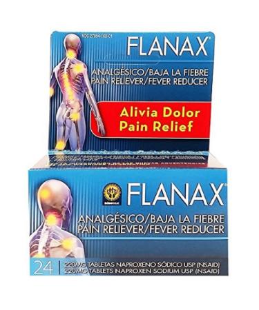 Flanax Pain Reliever/Fever Reducer Tablets, 220mg 24 ea (Pack of 3)