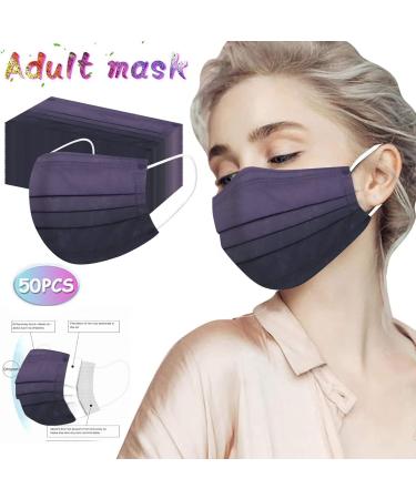 Deaamygline 50-Piece Adult Mouth Protection - 3-Layer Non-Woven Fabric Colorful Multifunctional Scarves & Bandanas for Men and Women - Breathable Face Mask for International Shipping - Buy Online on GoSupps.com