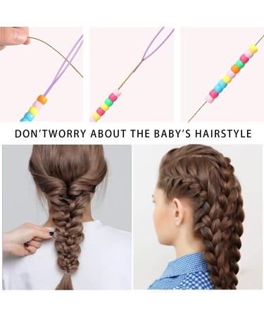 20 Pcs Quick Hair Beader Tool Set for Braids & Ponytails with 200 Rubber Bands and Comb - Multicolor - Buy Online on GoSupps.com