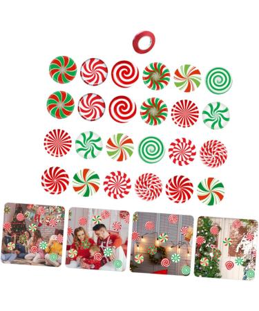 OFFSCH 24 Sheets Christmas Candy Decorations Christmas Tree Pendants Christmas Hanging Candies Manual Label - Buy Online on GoSupps.com