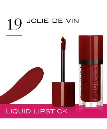 Bourjois Rouge Edition Velvet 19 Jolie De Vin - Long-Lasting Matte Lipstick - Buy Online on GoSupps.com
