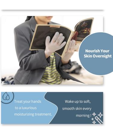 Moisturizing Gloves Overnight | Touchscreen Compatible Hand Masks for Dry Hands | Reusable Silicone Spa Gloves for Men & Women - Buy Online on GoSupps.com