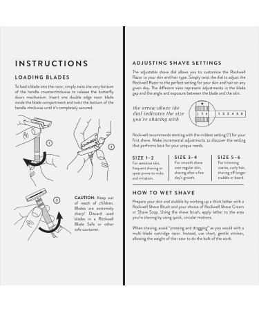 Rockwell Model T Brushed Chrome Razor - Premium Single Standard Shaving Experience | International Shipping Available - Buy Online on GoSupps.com