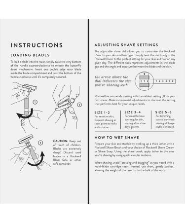 Rockwell T2 Twist-To-Open Double-Edge Safety Razor - Full Metal | Includes 5 Recyclable Stainless Steel Blades (Gunmetal Chrome) - International Shipping Available - Buy Online on GoSupps.com