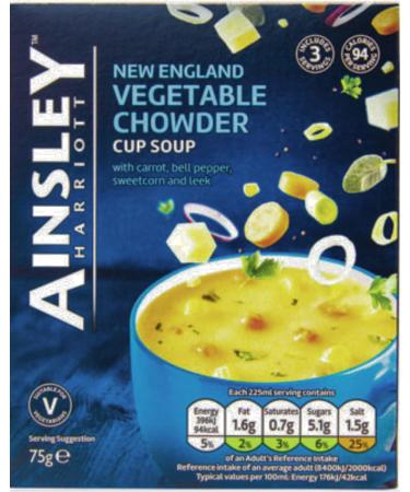 Ainsley Harriott Cup Soup 4 Box Multi Variety Pack 3 Sachets Each of Chicken & Lemongrass Mulligatawny Vegetable Chowder Wild Mushroom Instant Snack - Buy Online on GoSupps.com