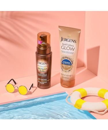 Jergens Natural Glow Sunless Tanning Lotion | Medium to Tan Skin | 7.5oz Daily Moisturizer with Antioxidants & Vitamin E - International Shipping Available - Buy Online on GoSupps.com
