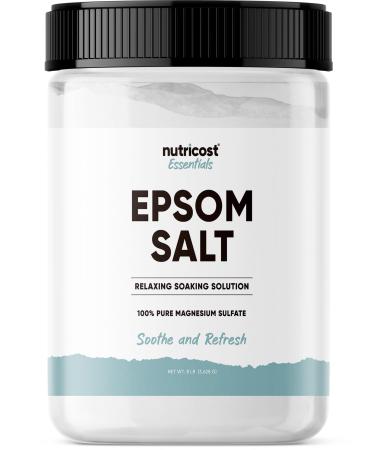 Nutricost Essentials Pure Epsom Salt 8 LBS (100% Pure Magnesium Sulfate) - Relaxing Soaking Solution
