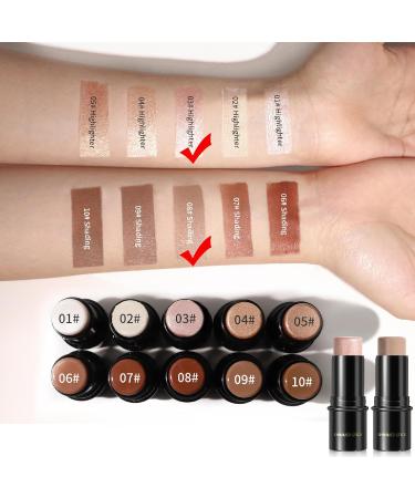 Long-Lasting Waterproof Highlighter Contour Stick for Face & Body - Brightens & Defines Features - Daily Wear Makeup - 29.00g (Pack of 1) - Buy Online on GoSupps.com