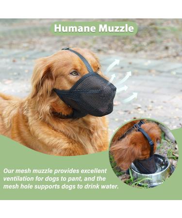 Adjustable Soft Dog Muzzle for Small Medium & Large Dogs - Comfortable Baskets for Biting Licking & Chewing - Black S (Snout: 8 - 9 ) - Buy Online on GoSupps.com