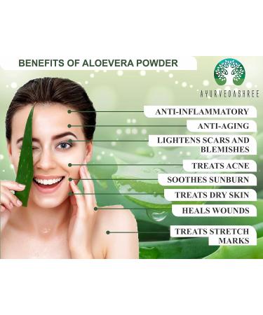 Aloe Vera Leaf Powder 100g - 100% Pure & Natural Aloevera - Vegan Non-GMO Skin Moisturizer - Shop Internationally - Buy Online on GoSupps.com