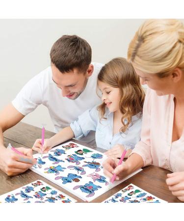 DURVA 5D Diamond Painting Stickers Kit - 16 Pcs Cartoon Anime Theme Paint by Numbers for Boys and Girls - DIY Cartoon Theme Stickers - Buy Online on GoSupps.com