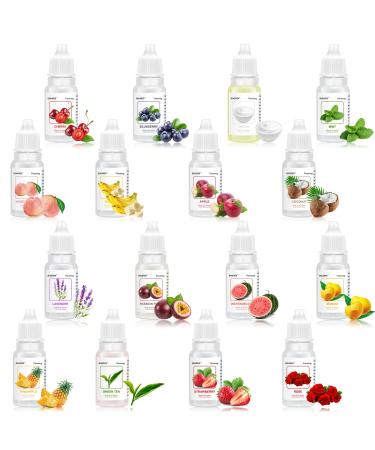 Food Flavoring Oil, 16 Pack Lip Gloss Flavoring Oil, Vanilla Pineapple banana Candy Flavoring for Cooking & Baking, Lip Flavoring Oil for Lip Balm, Water & Oil Soluble Flavoring Oil - .35 Fl Oz (10ml) - Buy Online on GoSupps.com