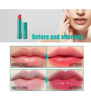 2Pcs Hydrating Lip Tint - Long-lasting Plumping Tinted Lip Balm & Moisturizing Gloss - Non-Sticky Anti-Cracking Treatment for Women & Girls (Red Rose & Clear White - Buy Online on GoSupps.com