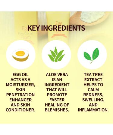 THE SKIN HOUSE Egg Pore Corset Foam 4 fl.oz - Best Oily Skin Cleanser Deep Cleansing & Pore Minimizer | Korean Skin Care with Egg Oil Teatree & Cica - Buy Online on GoSupps.com