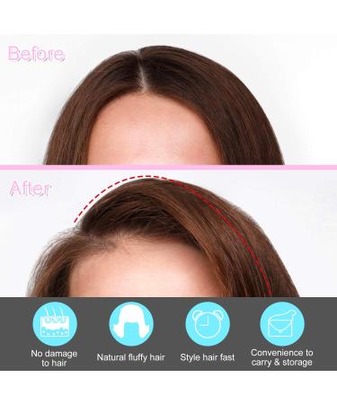 6pcs Volumizing Hair Root Clips with Roller Tools - Pink & Blue | Magicalmai Instant Hair Volume Clip for Women Girls - Thin Curly Hair Styling - Buy Online on GoSupps.com