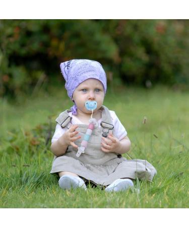 Lovvie & Joy Pacifier Clip | Gender-Neutral Stuffed Animal Pacifier Clips (2 Pack) | Fits Most Pacifiers | Caterpillar and Rabbit Design - Buy Online on GoSupps.com