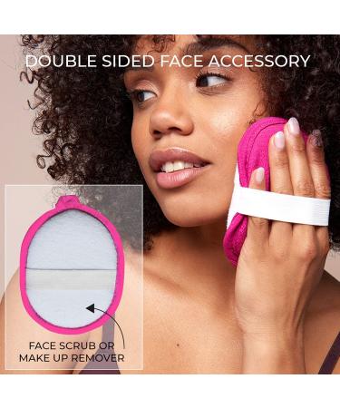 Renaissance Glove - Vegan Body Exfoliating Mitt & Face Scrubber by Daniele Henkel | 100% Natural More Effective than Loofah & Scrubs | Royal Magenta | International Shipping - Buy Online on GoSupps.com