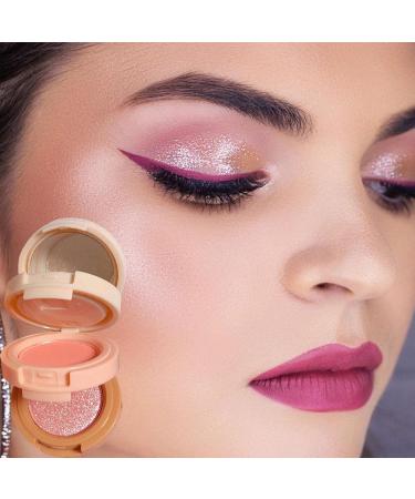 er Palette 3-Colored Powder | Multi-Layer Facial Pressed Powder Cheek Matte Mineral Blendable Long-Lasting All-Day Fanelod 1# Moonlight Mermaid - Buy Online on GoSupps.com