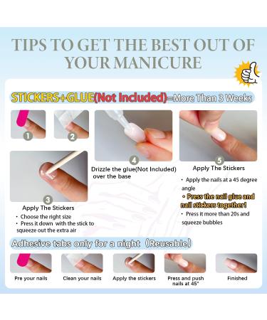 Hot Pink Press on Nails - Medium Square Coffin Style | Thick Reusable Gel Acrylic False Nails | 24 Glossy Solid Color Set - SXVME - Buy Online on GoSupps.com