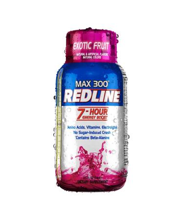 vpx Redline Power Rush 7-Hour Energy Max 3001 Shot Supplement, Exotic Fruit, 2.5 Ounce (Pack of 12) Exotic Fruit 2.5 Fl Oz (Pack of 12)