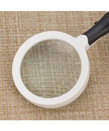 Portable Magnifier 3 Times Handheld with LED Light Reading Black and White Handle Glass Material Full of Stars - Buy Online on GoSupps.com