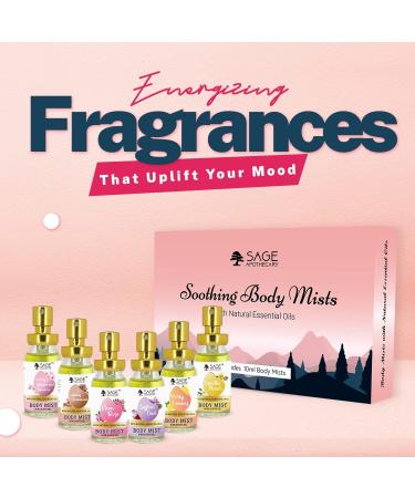 Sa.ge Ap.othecary Perfume Body Mists Long Lasting Fragrance & Refreshing Perfumes Luxury Scent Ideal for Men & Women Perfume Gift Set 6x10 ML - Buy Online on GoSupps.com