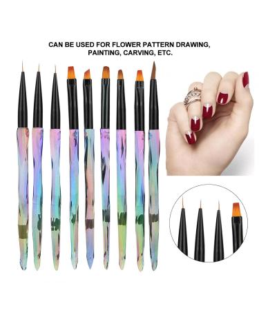 9PC Nail Art Kit: Pens Brushes Dots & Marking Tools for DIY Designs - Buy Online on GoSupps.com