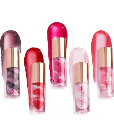 Makeup Revolution Lip Swirl Ceramide Gloss Lip Gloss Pure Gloss Transparent 4.5ml - Buy Online on GoSupps.com