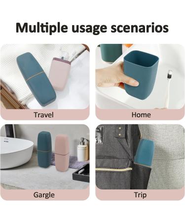 Buy TACYKIBD 2PCs Portable Toothbrush Travel Case - Travel Holder & Toothpaste Storage for Home & Business Trips - Buy Online on GoSupps.com