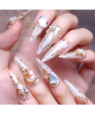 Gold Metal Nail Studs Set - 28 Grids, Multiple Shapes Rivet Jewelry Accessories for 3D Nail Art Decorations - Perfect for Women, Girls, Manicure, Acrylic Nails, DIY Crafts - Buy Online on GoSupps.com