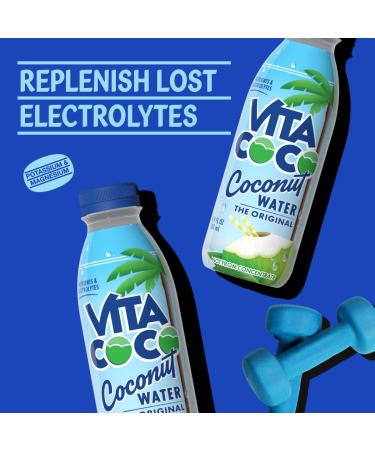 Vita Coco Coconut Water 16.9 Oz Slim Bottle (Pack Of 12) | Natural Hydrating Electrolyte Drink - Gluten Free | Smart Coffee Soda Sports Drinks Alternative - Buy Online on GoSupps.com