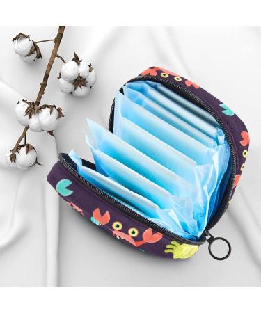 Menstrual Bag Zipper - Ladies Napkin Pouch & Tampon Collection for Women and Girls | Crab Pattern Design - Buy Online on GoSupps.com