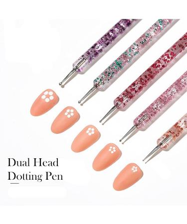 Clear Silicone Jelly Nail Stamper Set - French Tip Nail Art Brushes, Manicure Tools with Stamper, Line Pens, Dotting Pens - Buy Online on GoSupps.com