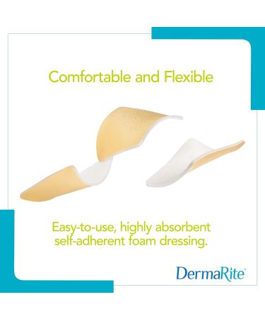 ComfortFoam 6x6 Foam Wound Dressing 10 Pack - Soft Silicone Adhesive, Highly Absorbent, Latex-Free - Buy Online on GoSupps.com