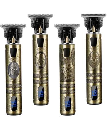 Vintage Style T9 Beard Trimmer - Antique Design 4-Piece Grooming Kit for Perfect Beard Care - Buy Online on GoSupps.com