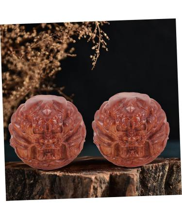 Lalafina Wooden Baoding Balls - 1 Pair of Hand Massage Globet for Thai Massage & Stress Relief | Premium Handcrafted Chinese Medicine Tools - Buy Online on GoSupps.com