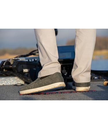 HUK Men's Brewster Slip on Wet Traction Fishing & Deck Shoes Boat 9 Classic - Grey | Top Choice for Fishing Enthusiasts - Buy Online on GoSupps.com