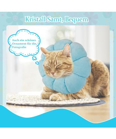 Buy Hylyun Adjustable Halsrause Cat Collar Soft Sunflower Design for Recovery | Ideal for Cats & Small Dogs After Surgery - Buy Online on GoSupps.com