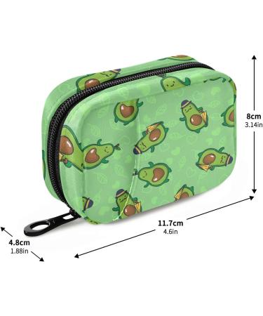 Green Avocado Travel Pill Organizer | 7-Day Pill Box Holder for Vitamins Supplements & Medication - Ideal for Family & Business Trips - Buy Online on GoSupps.com