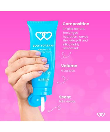 Gluteboost BootyDream Moisturizing Glute Cream - Natural Women Nourishing Lotion with Volufiline, Lavender & Coconut Oil - 1 Month Supply - Buy Online on GoSupps.com