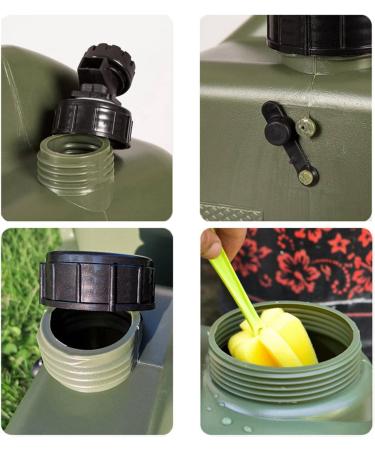 DESERT & FOX 4.8Gal PE Water Storage Carrier with Spigot - Portable Green Bucket for Camping, Hiking, Picnic, BBQ - Buy Online on GoSupps.com