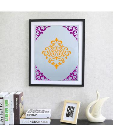 NUOBESTY 8pcs Diy Template Ruler Scrapbook Diy Drawing Stencils Spray Flowers Templates Letter Drawing Tool - Buy Online on GoSupps.com