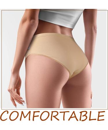 Hicarer 6 Pack Mid Rise Dance Ballet Briefs for Women and Girls - Nude | Gymnastics Underpants & Activewear Briefs (Adult 170) - Buy Online on GoSupps.com